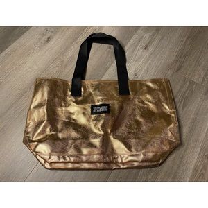 Gold PINK tote